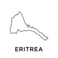 Eritrea map icon vector trendy