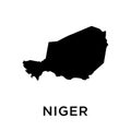 Niger map icon vector trendy Royalty Free Stock Photo