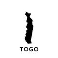 Togo map icon vector trendy Royalty Free Stock Photo