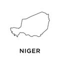 Niger map icon vector trendy Royalty Free Stock Photo