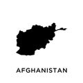 Afghanistan map icon vector trendy