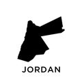 Jordan map icon vector trendy
