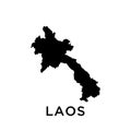 Laos map icon vector trendy Royalty Free Stock Photo