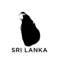 Sri Lanka map icon vector trendy