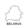 Belarus map icon vector trendy Royalty Free Stock Photo