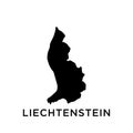 Liechtenstein map icon vector trendy