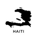 Haiti map icon vector trendy Royalty Free Stock Photo