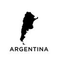 Argentina map icon vector trendy Royalty Free Stock Photo