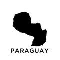 Paraguay map icon vector trendy Royalty Free Stock Photo