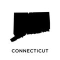 Connecticut map icon vector trendy Royalty Free Stock Photo