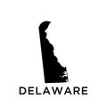 Delaware map icon vector trendy