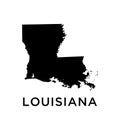 Louisiana map icon vector trendy