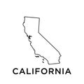 California map icon vector trendy Royalty Free Stock Photo