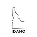 Idaho map icon vector trendy