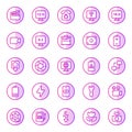 Devices - 25 icons image. Royalty Free Stock Photo