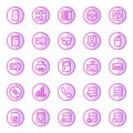 Devices - 25 icons image. Royalty Free Stock Photo