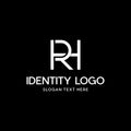 Letter RH Or HR Monogram Modern Business Logo Royalty Free Stock Photo