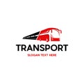 Bus Transportation Silhouette Logistic Logo Royalty Free Stock Photo