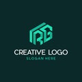 Letter RG Block Cube Modern Abstract Isometric Business Logo