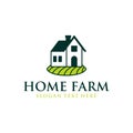 Home Hill Farm Landscaping Nature Ecology Business Logo Royalty Free Stock Photo