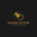 Letter AD Luxury Elegance Business Typography Logo