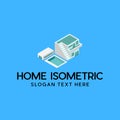 Home Isometric 3d Architecture Modern Business Industrial Logo