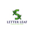 S Leaf Nature Ecology Modern Business Naturally Logo
