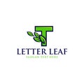 Letter T Leaf Naturally Business Ecology Business Logo