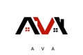 Typography ava with home concepts