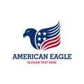 American Hawk Eagle Patriotic Business Logo