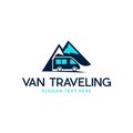 Van Mountain Traveling Leisure Creative Business Logo