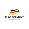 Flag Of Germany Nationalist Modern Business Logo