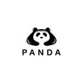 Panda Animal Wildlife Cute Silhouette Vector Logo