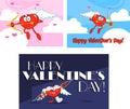 Heart Cupid Cartoon Mascot Character