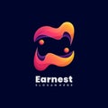 Colorful patterned abstract gradient logo