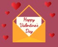 Happy valentines dayhearts and love Royalty Free Stock Photo