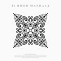 Flower Mandala. Vintage decorative elements. Oriental pattern, vector illustration.