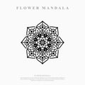 Flower Mandala. Vintage decorative elements. Oriental pattern, vector illustration.