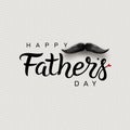 Happy Father`s Day lettering phrase. Hand drawn Fathers day greeting text. Black and white quote. poster, prints, card design elem