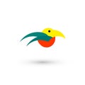 Cute bird logo Royalty Free Stock Photo