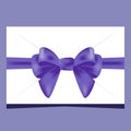 Greeting or Gift Letter Tied with a Purple Ribbon and a Purple Bow