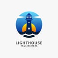 Lighthouse building logo design