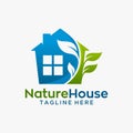 Nature house logo design Royalty Free Stock Photo