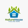 Nature house logo design Royalty Free Stock Photo