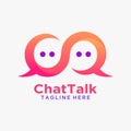 Infinity chat logo design