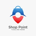 Shop point logo design