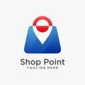 Shop point logo design