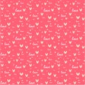 Pattern for Valentine`s Day simple heart seamless design Royalty Free Stock Photo