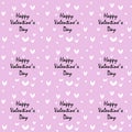 Pattern for Valentine`s Day simple heart seamless design Royalty Free Stock Photo