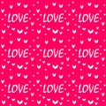 Pattern for Valentine`s Day simple heart seamless design Royalty Free Stock Photo